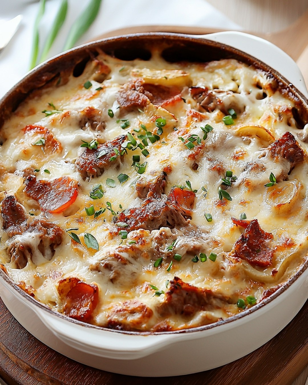 Casserole de Viande à Fondue Gratinée