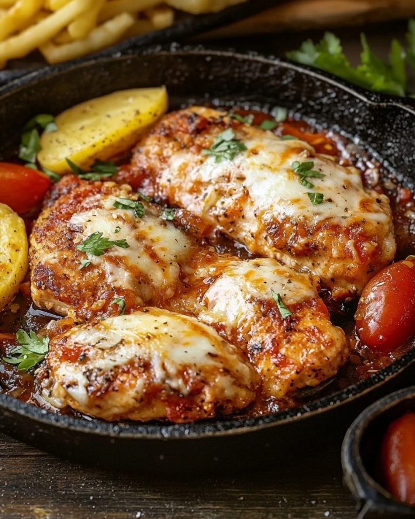 Filets de Poulet à l’Italienne Gratinés