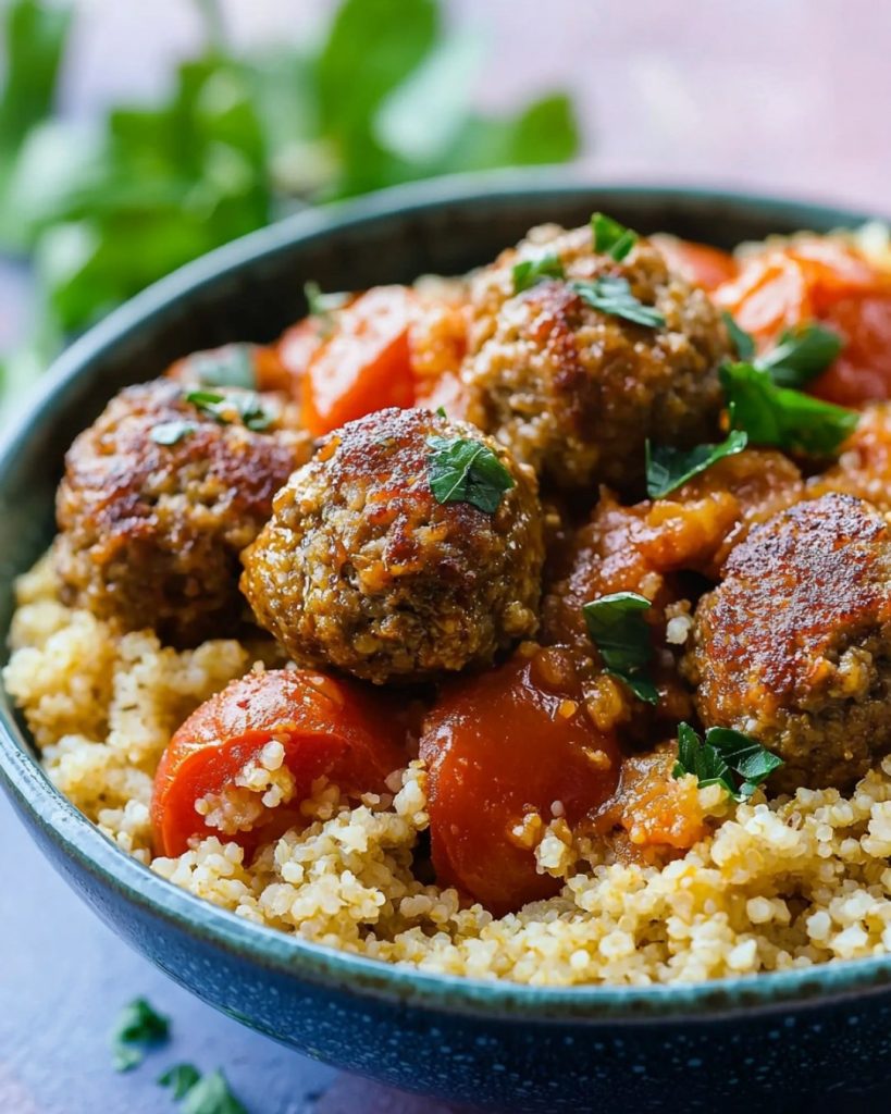 Boulettes de Bœuf et Boulghour à la Méditerranéenne