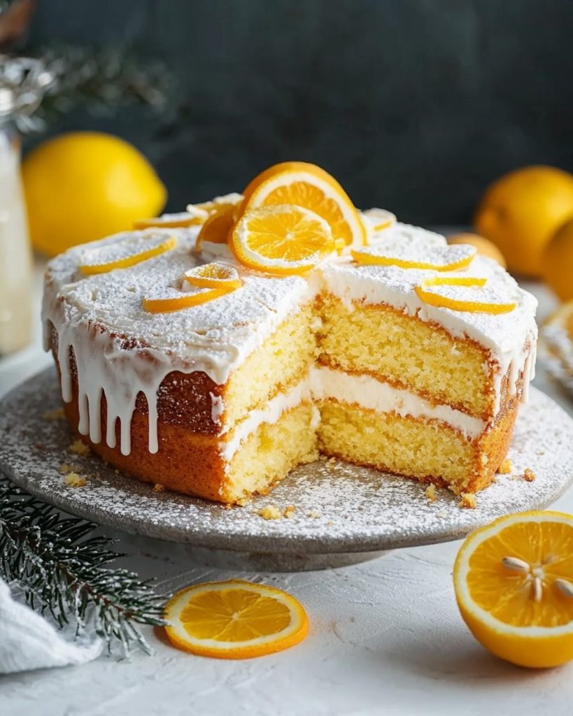 Cake d’Hiver Citron, Orange et Amande