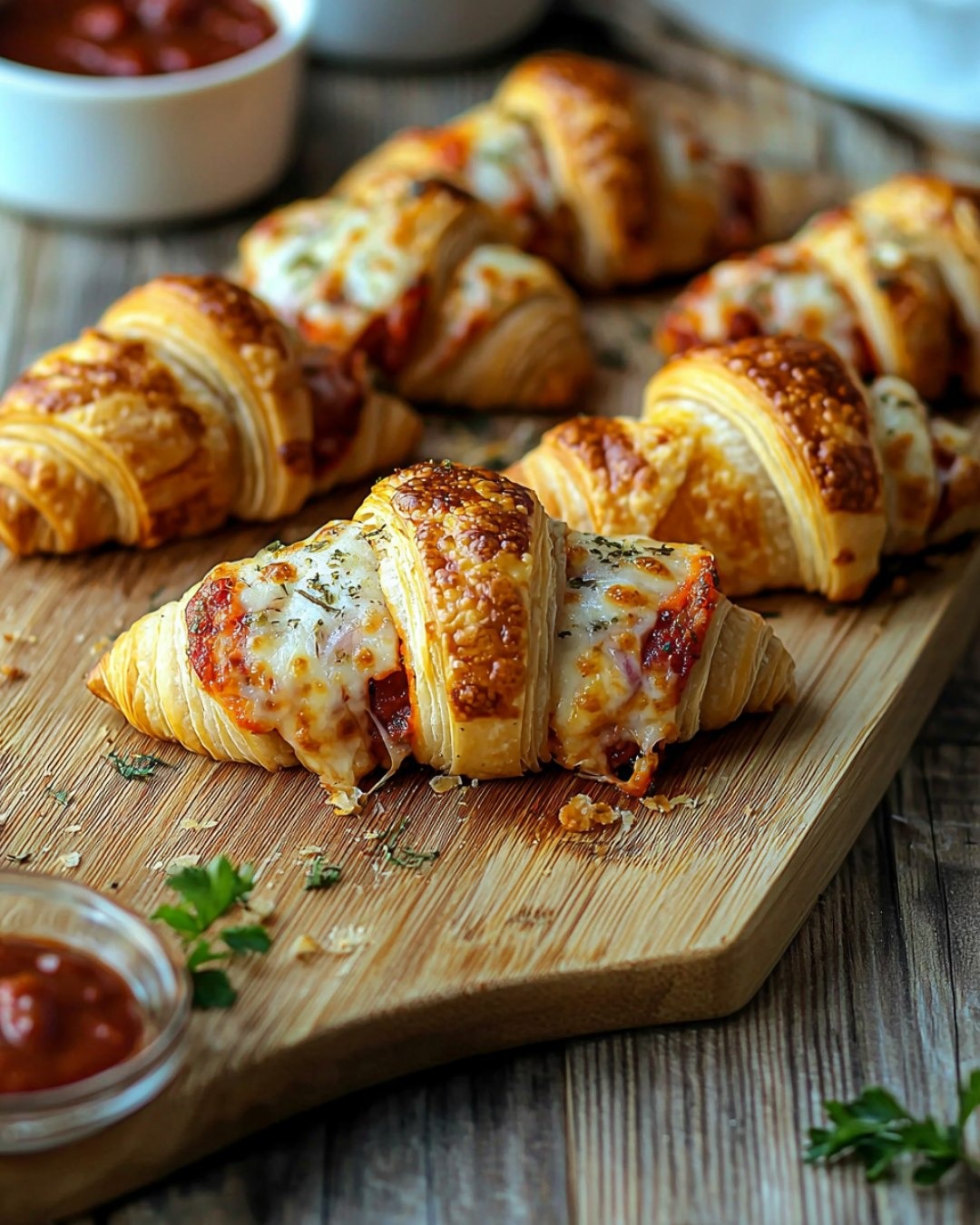 Croissants Apéritifs Façon Pizza