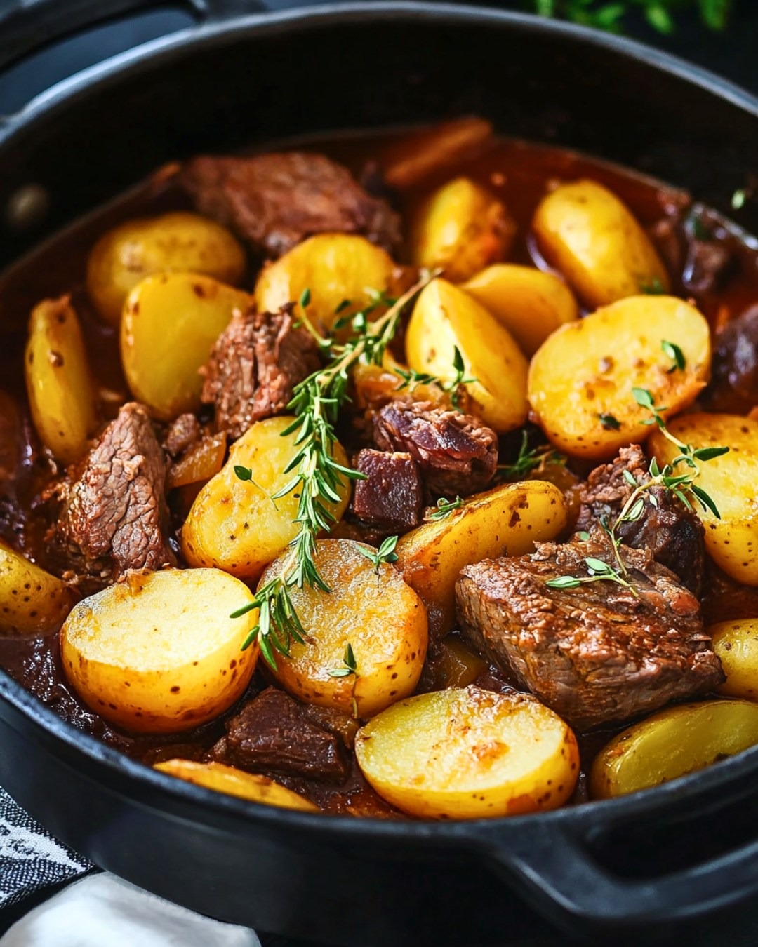 Bœuf Mijoté aux Pommes de Terre – Recette Facile et Savoureuse