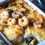 Gratin de Cabillaud aux Crevettes et aux Moules