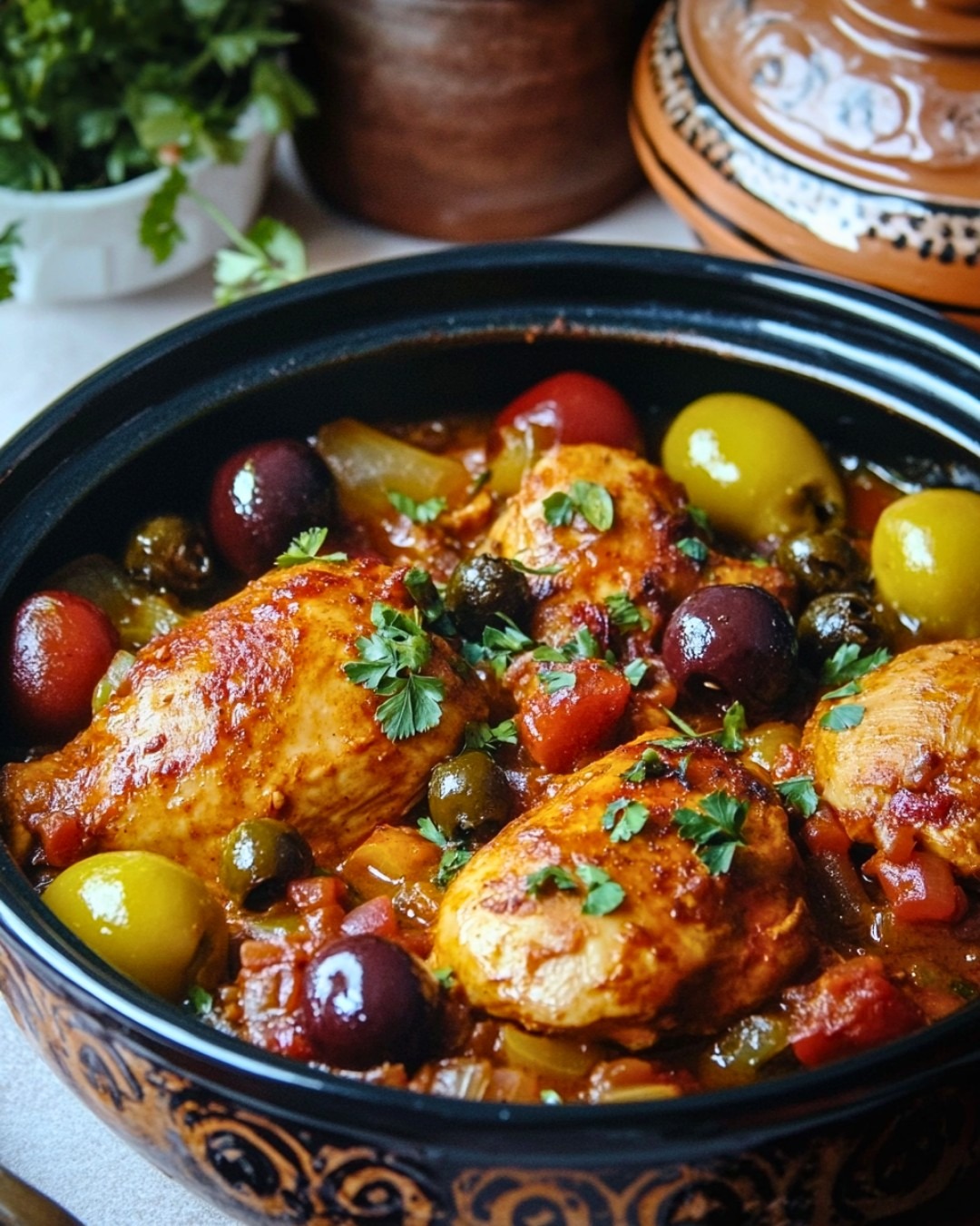 Tajine de Poulet Traditionnel à la Marocaine