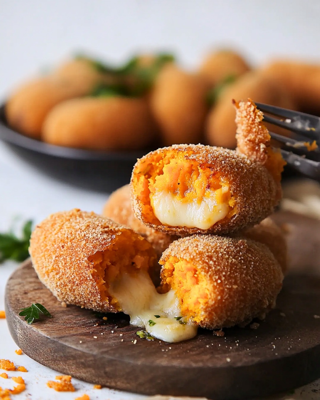 Croquettes de Patate Douce au Fromage Fondant