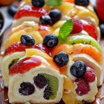 Roll-Ups de Salade de Fruits au Cheesecake