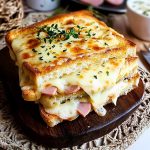 Croque monsieur montagnard au jambon cru