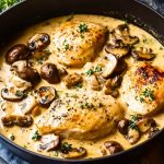 Blanquette de Poulet aux Champignons et Crème