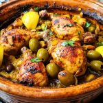 Tajine de Poulet au Citron Confit et Olives 