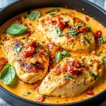 Filets de Poulet à la Tomate et Crème 