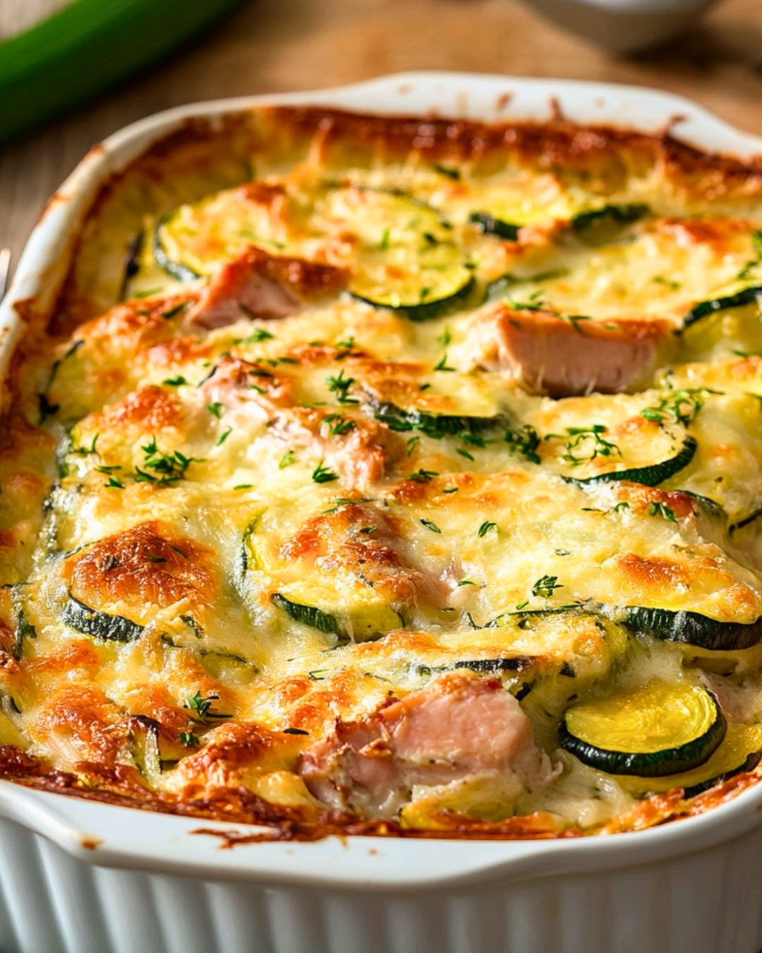 Gratin de Courgettes au Thon Gratiné 