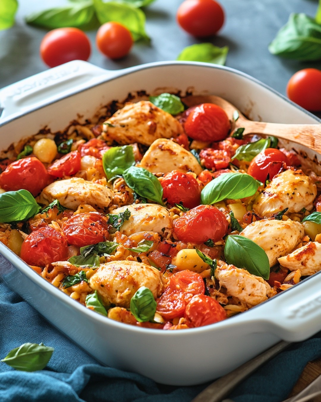 Casserole de Poulet Caprese