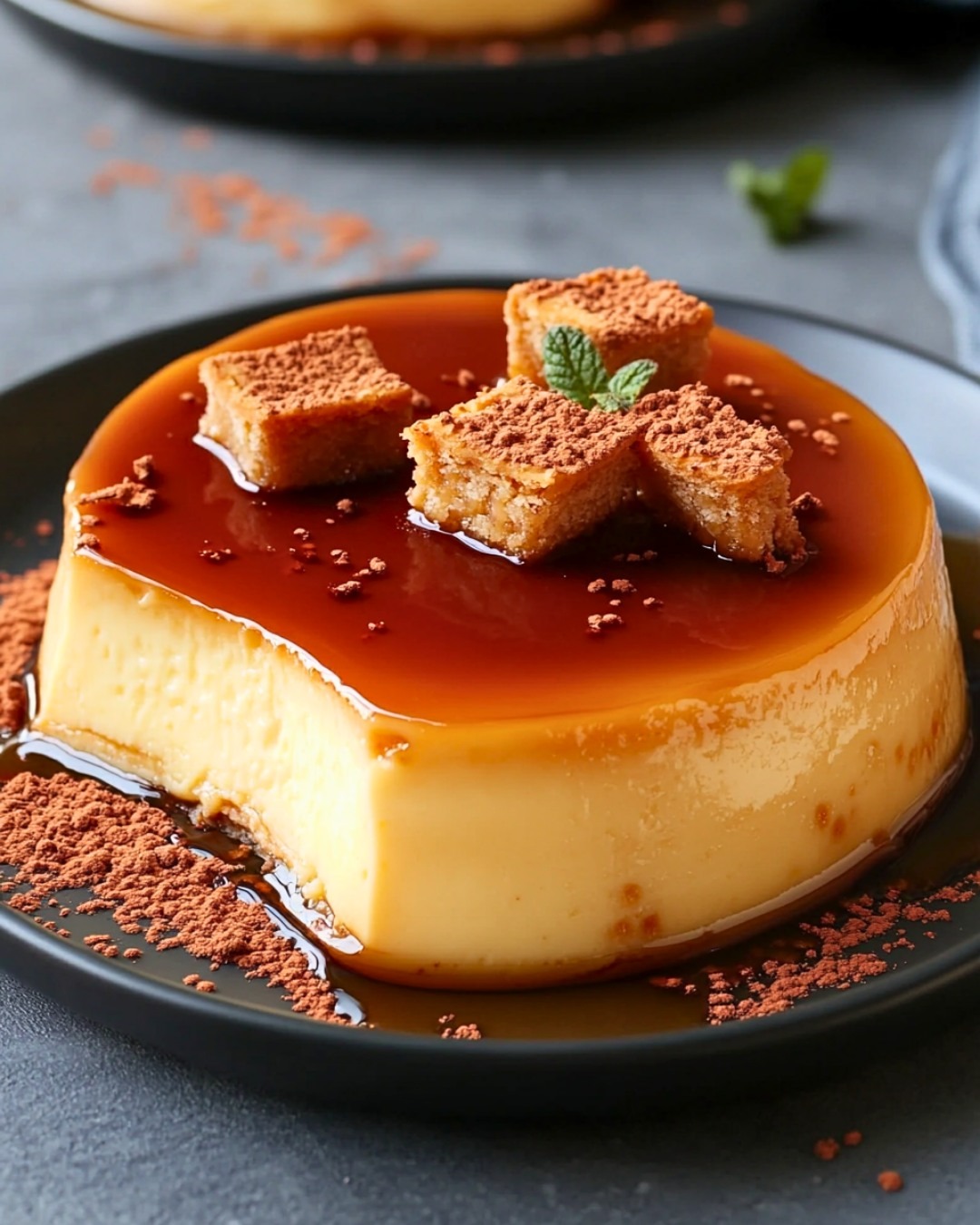 Flan Crémeux au Spéculoos