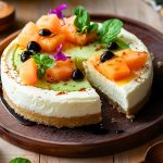 Cheesecake Vegan au Melon et Fromage Frais