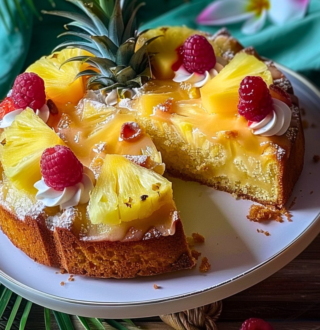 Gâteau Moelleux à l’Ananas 