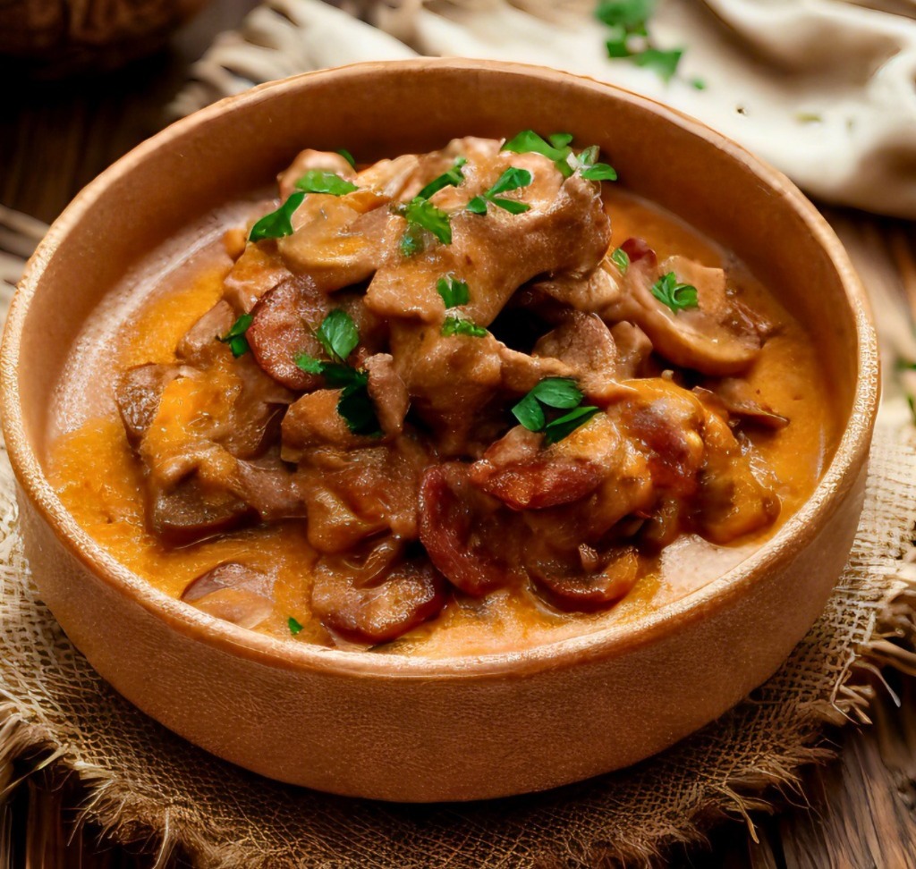 Sauté de Veau au Chorizo