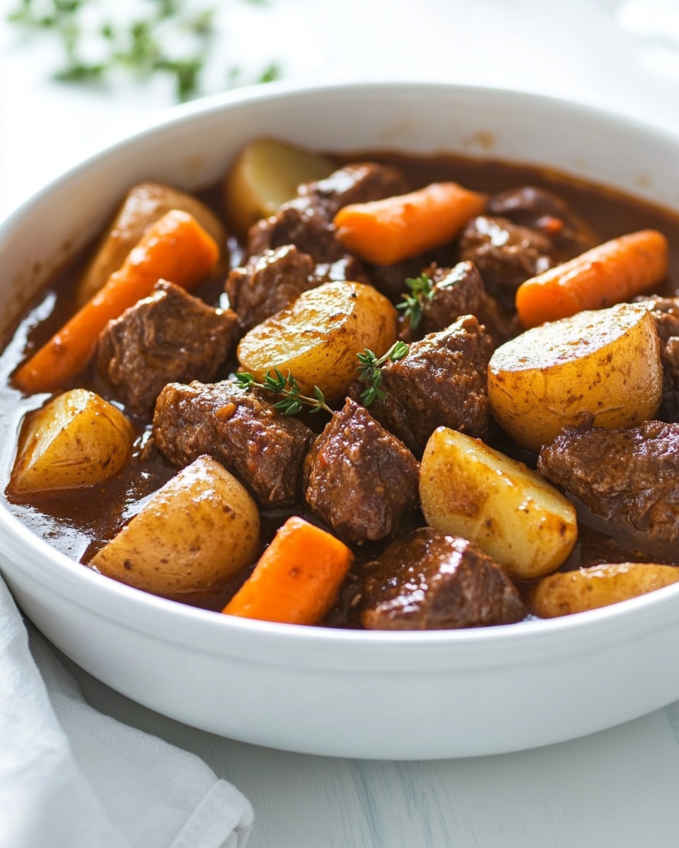 Ragoût Rustique de Bœuf aux Carottes et Pommes de Terre