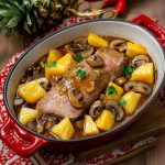 Rôti de Porc à l’Ananas et Champignons