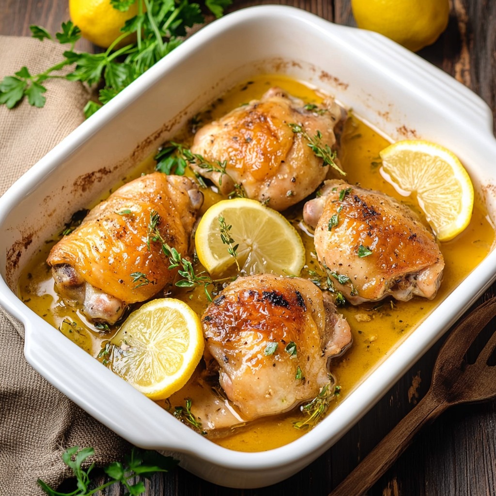 Poulet au Citron et Herbes Fraîches