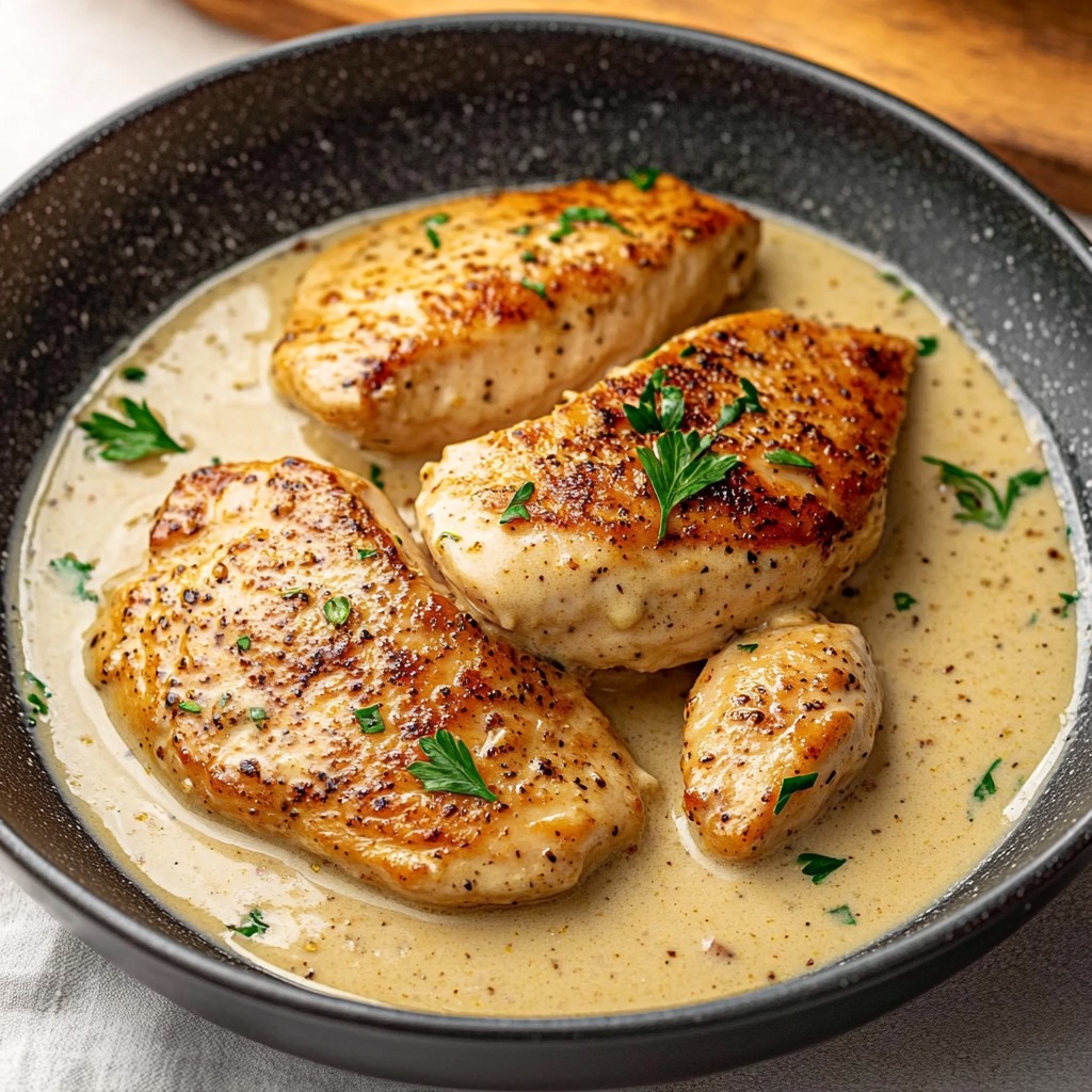 Poulet à la Crème de Moutarde