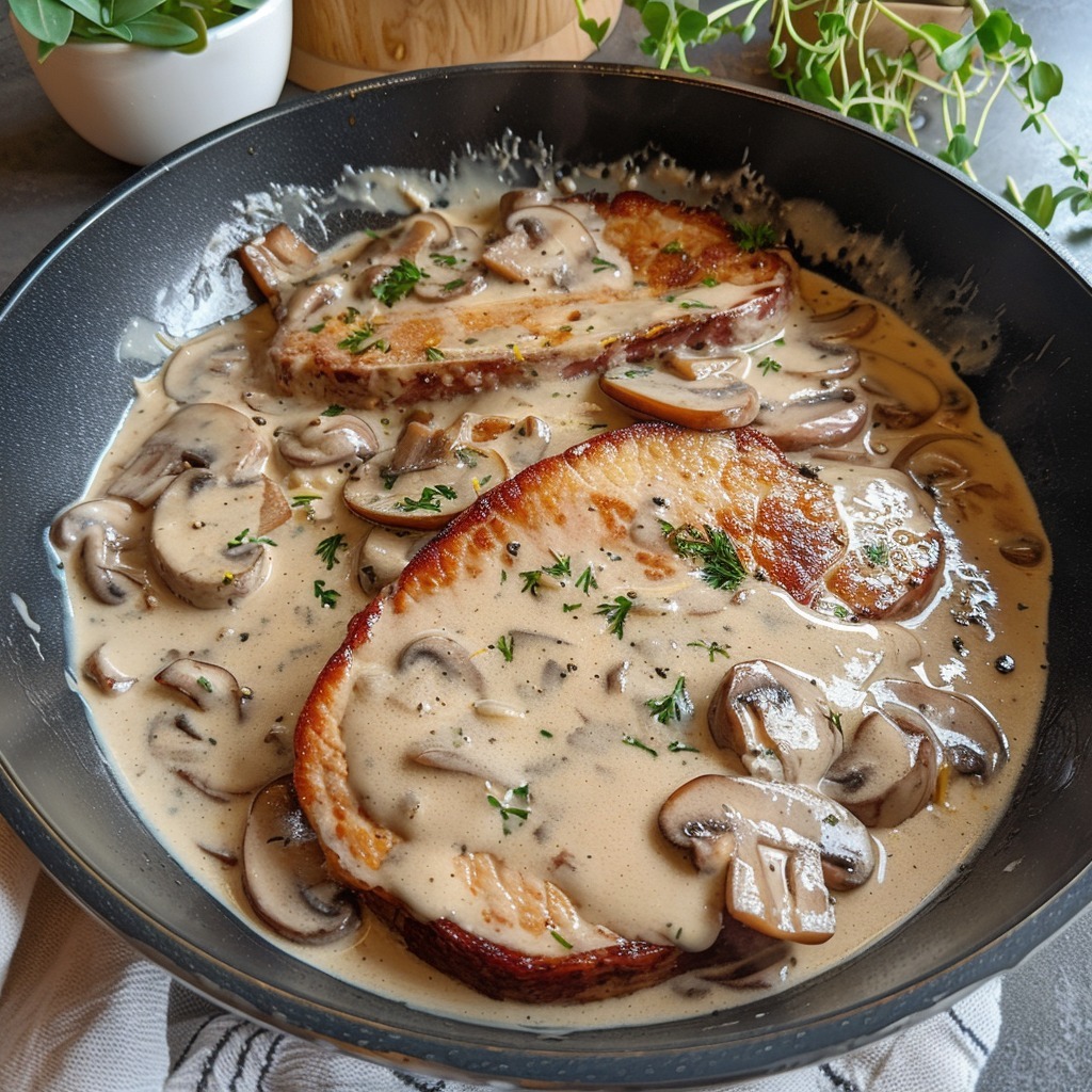 Escalopes de veau à la crème