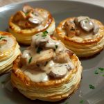 Vol-au-vent au poulet et champignons