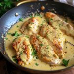 Aiguillettes de Poulet à la Crème et à la Moutarde