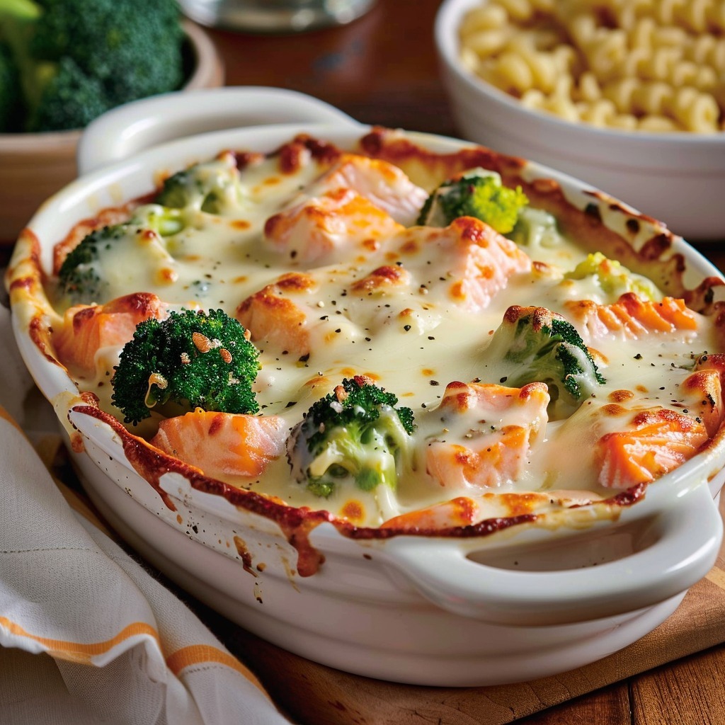 Gratin de Saumon et Brocoli