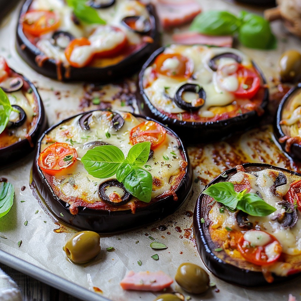 Mini Pizzas d’Aubergine