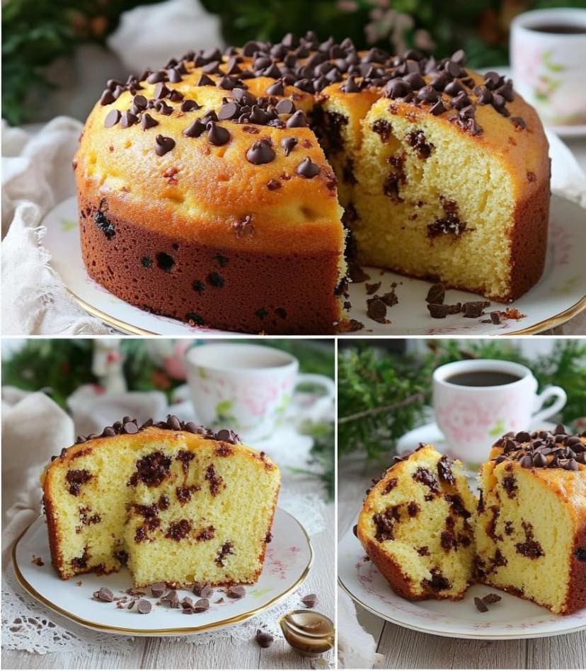 Gâteau Marbré aux Pépites de Chocolat