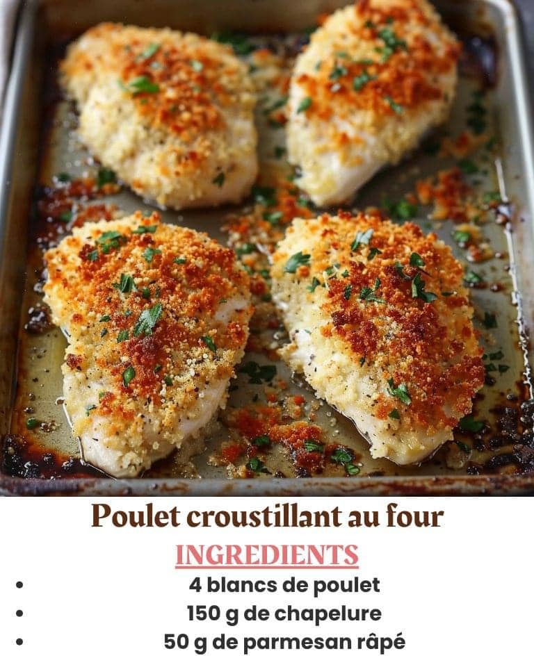 Poulet croustillant au four