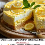 Cheesecake Léger au Citron et Fromage Blanc